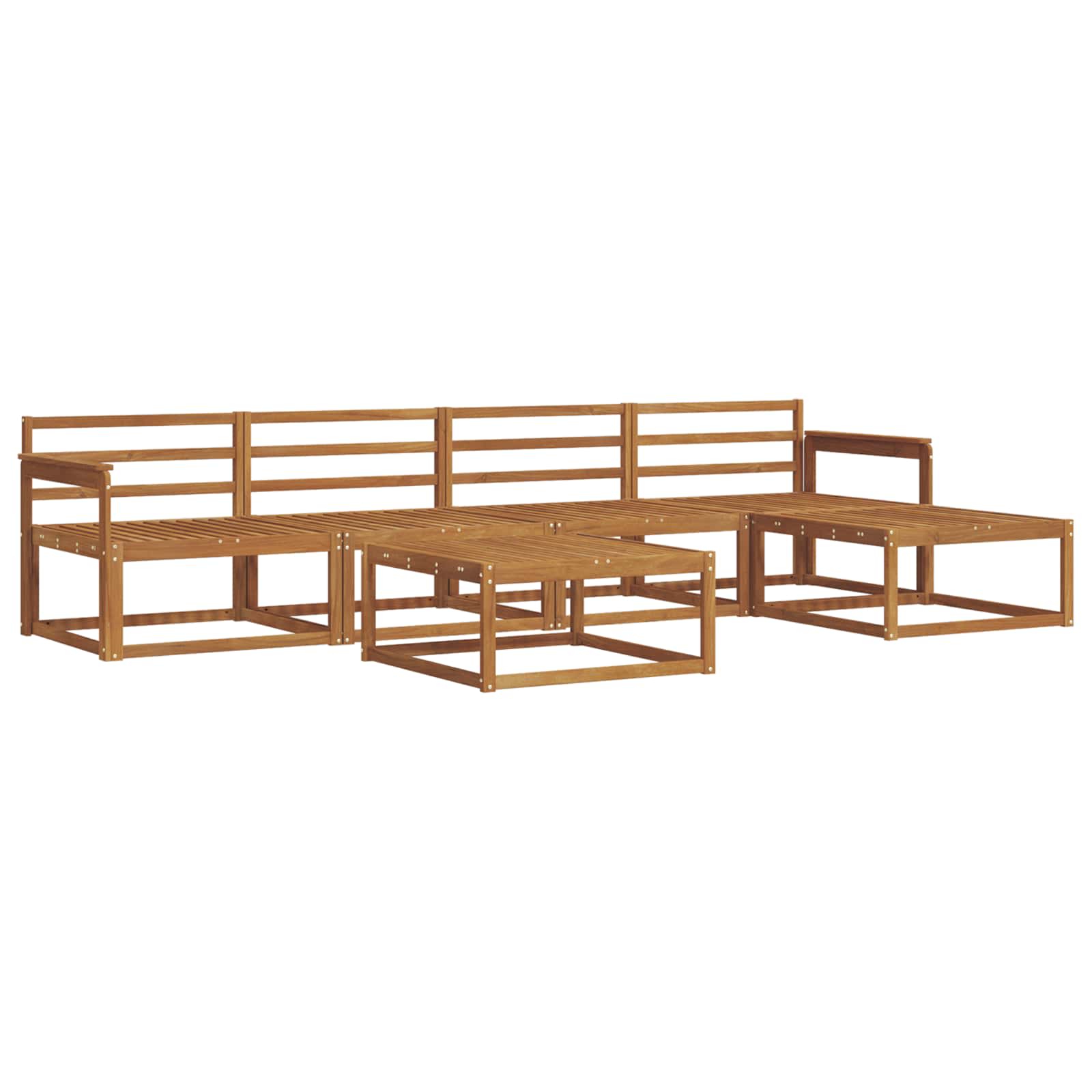 Set di divani da esterno 6 pcs Naturale | homemem39