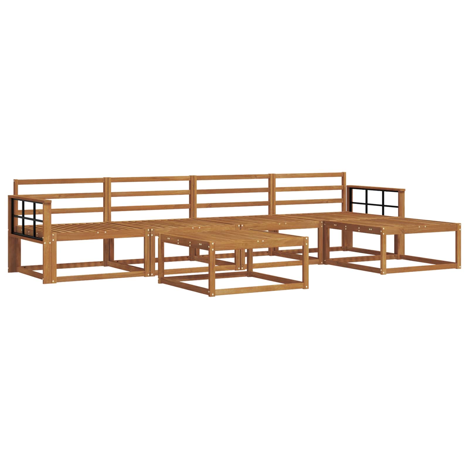 Set di divani da esterno 6 pcs Naturale | homemem39