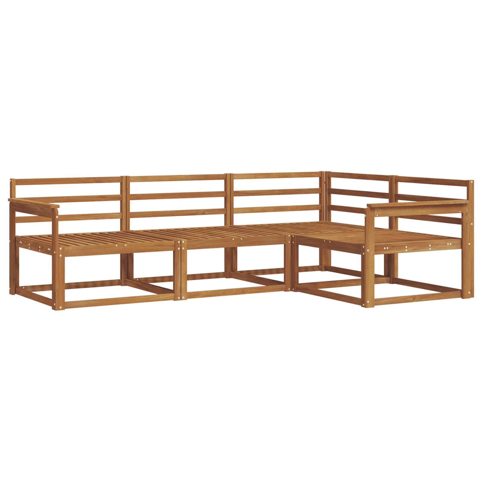 Set di divani da esterno 4 pcs Naturale | homemem39