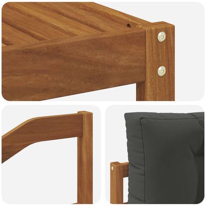 Set di divani da esterno 5 pz Naturale e Antracite | homemem39