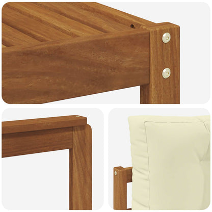 Set di divani da esterno 6 pz Naturale e Crema | homemem39
