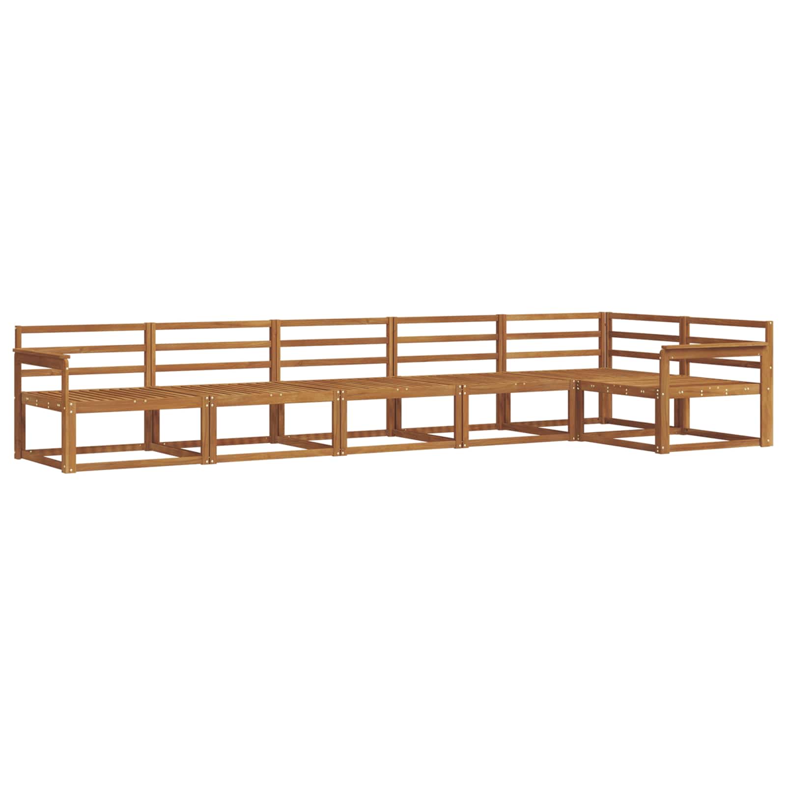 Set di divani da esterno 6 pcs Naturale | homemem39
