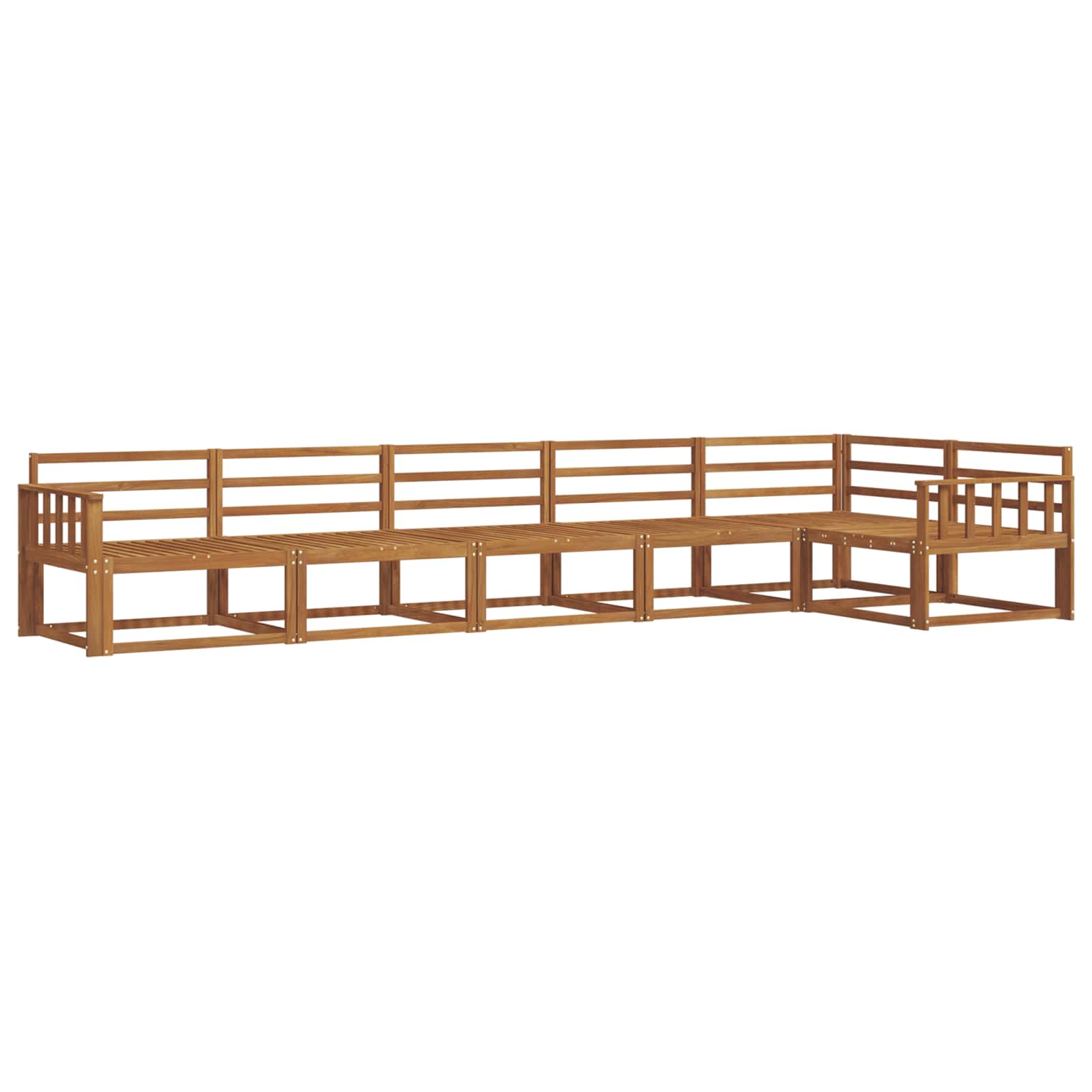 Set di divani da esterno 6 pcs Naturale | homemem39