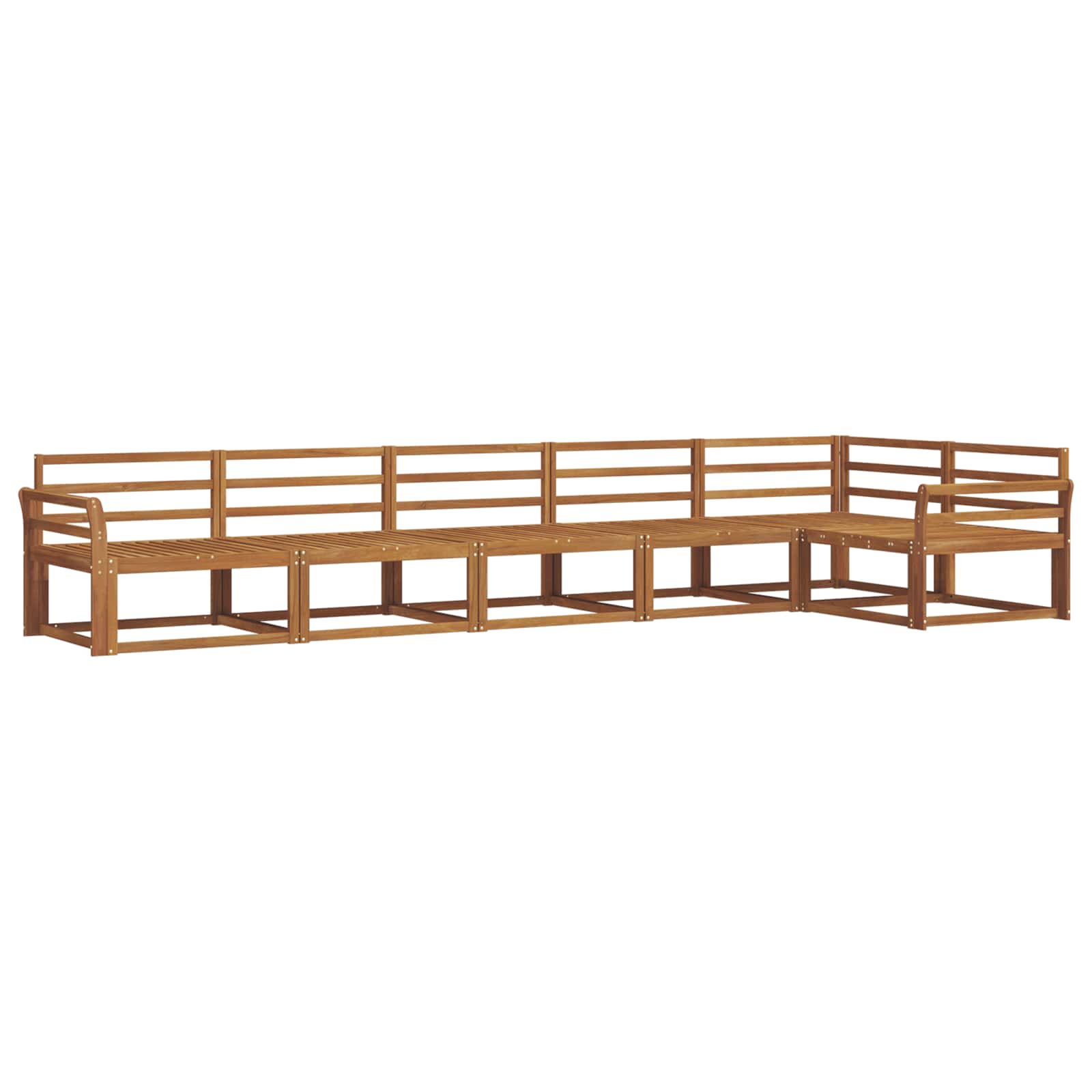 Set di divani da esterno 6 pcs Naturale | homemem39