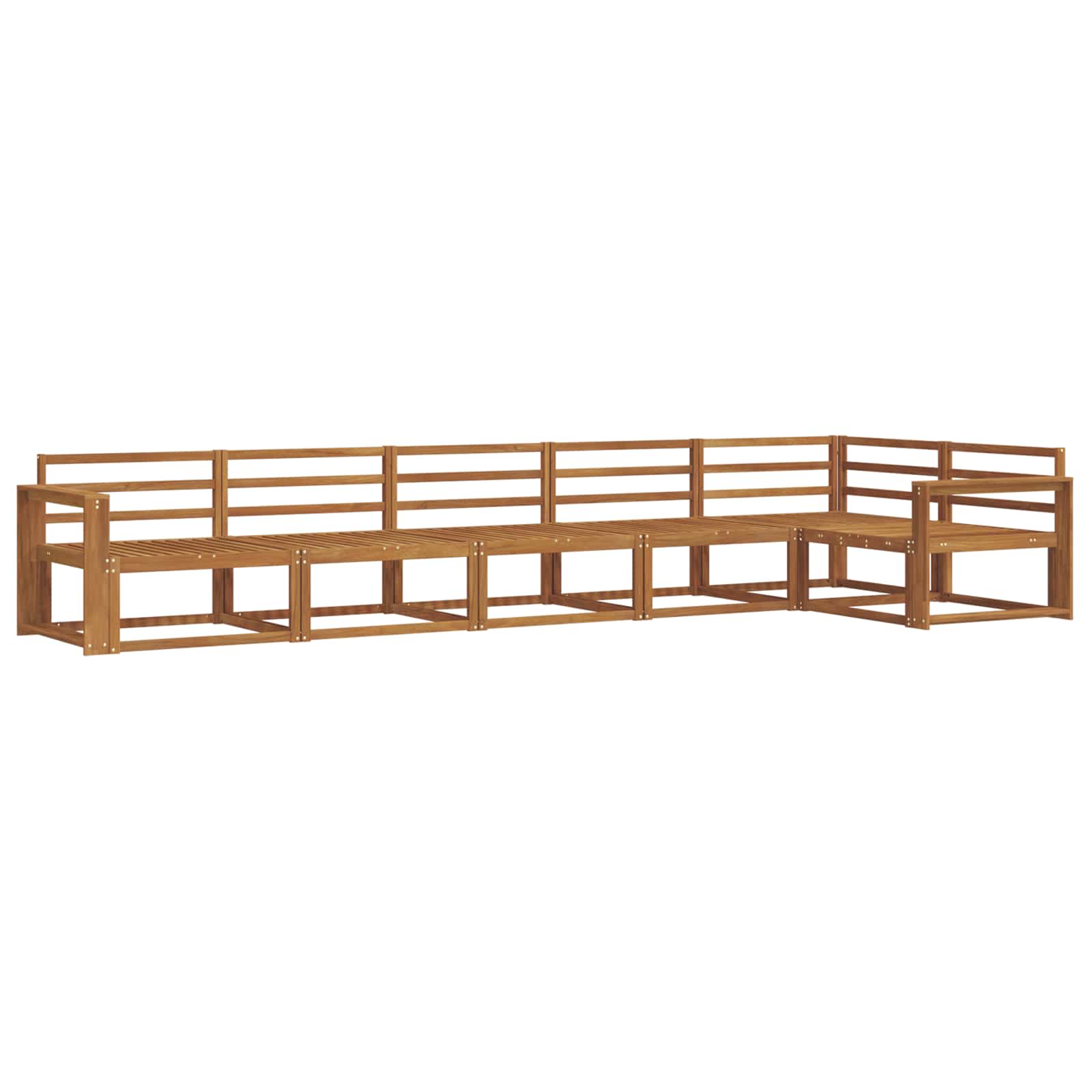 Set di divani da esterno 6 pcs Naturale | homemem39