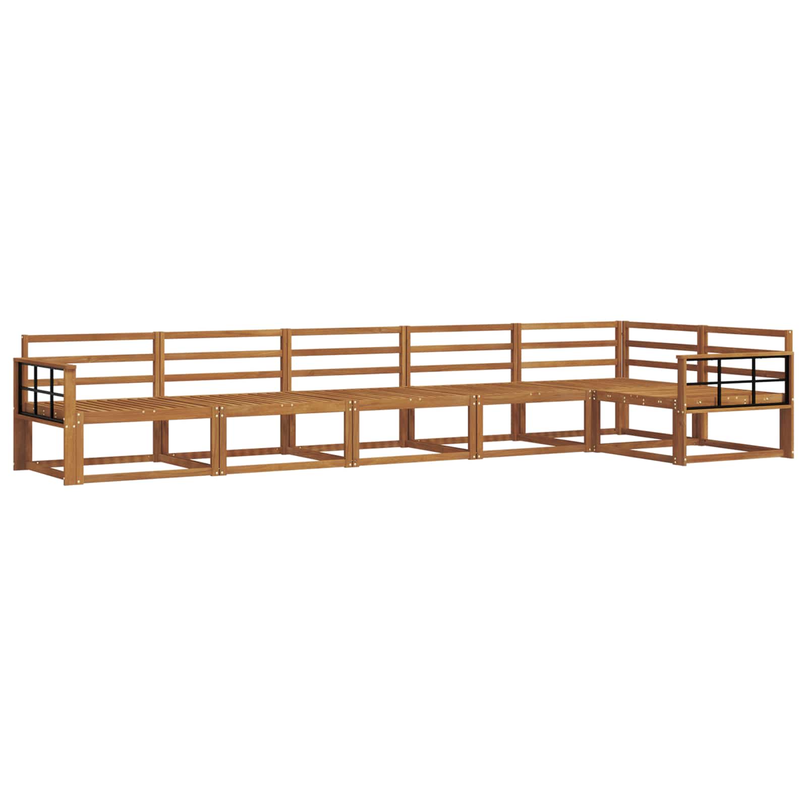 Set di divani da esterno 6 pcs Naturale | homemem39