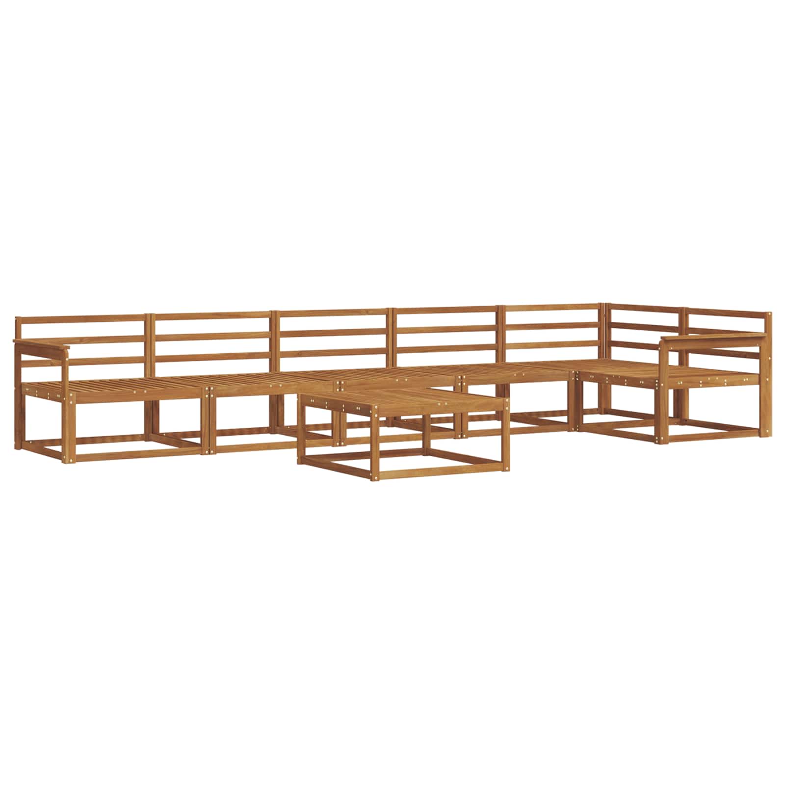 Set di divani da esterno 7 pcs Naturale | homemem39