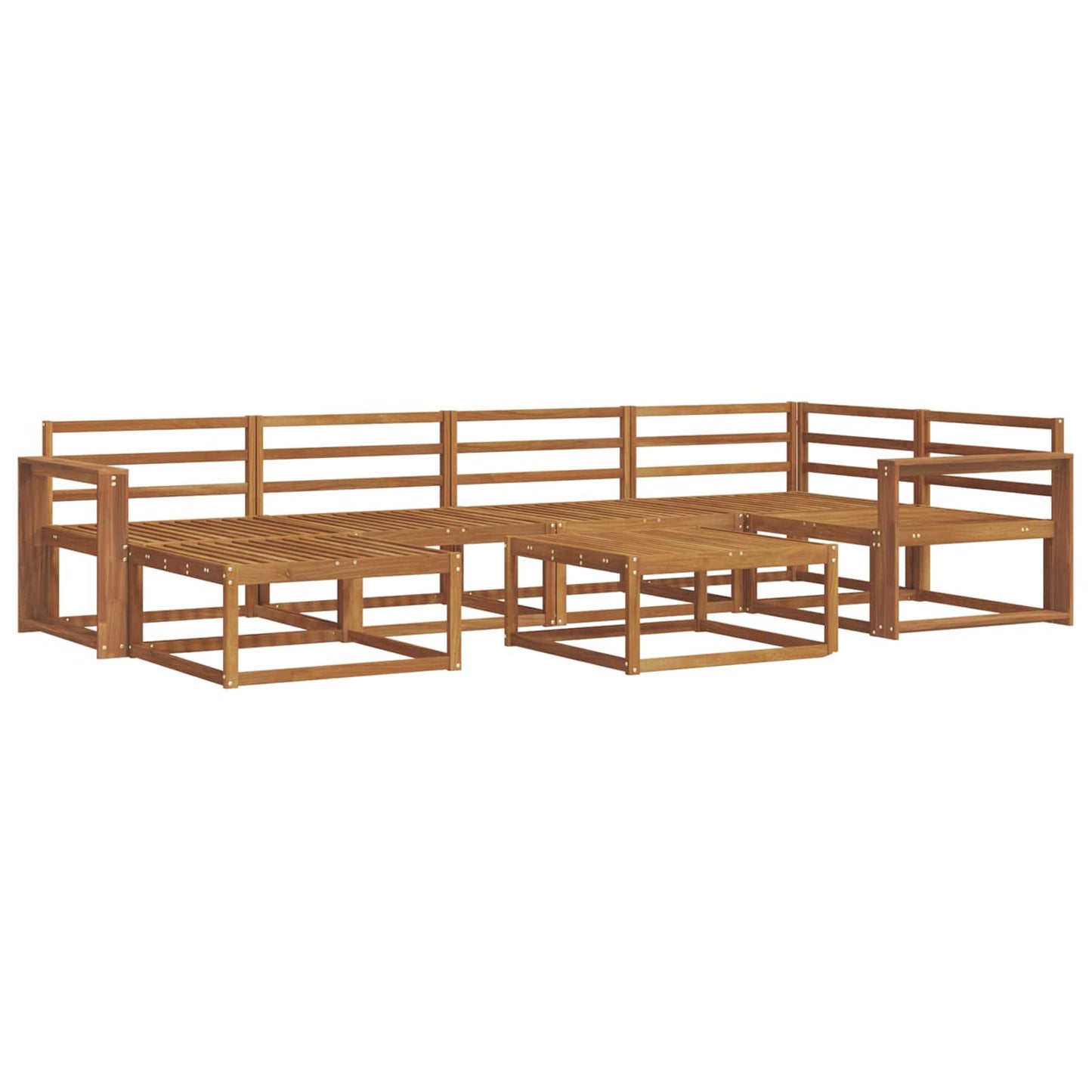Set di divani da esterno 7 pcs Naturale | homemem39