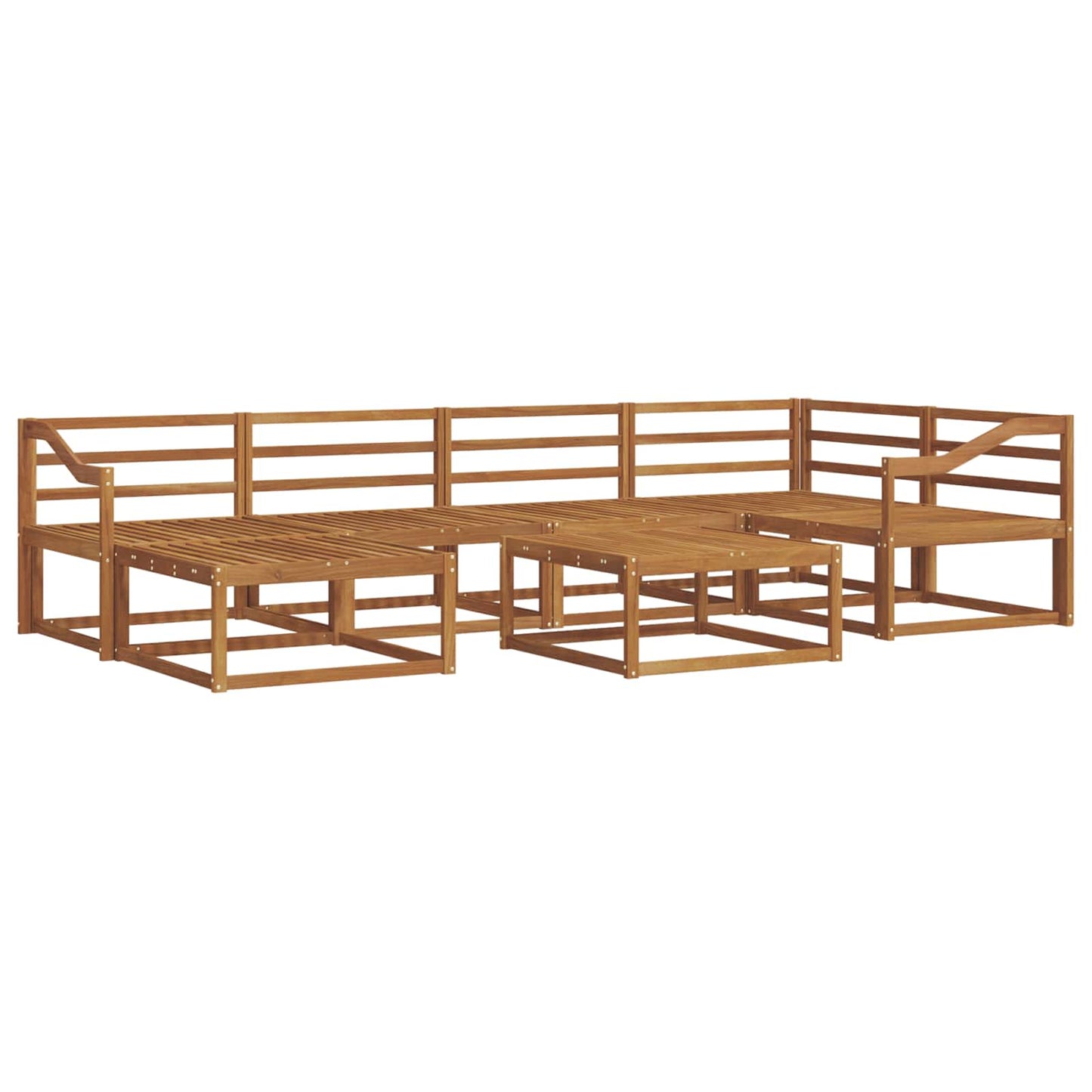 Set di divani da esterno 7 pcs Naturale | homemem39