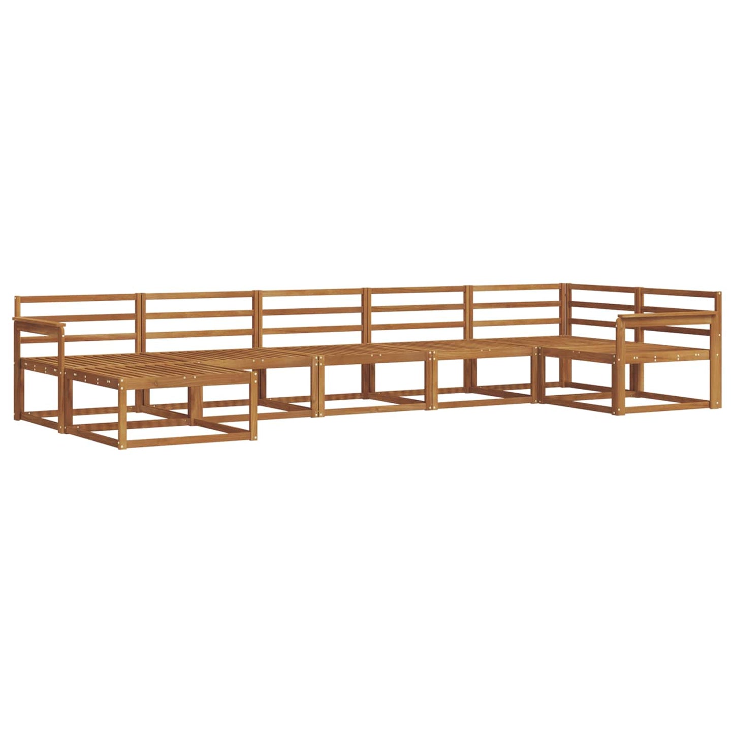 Set di divani da esterno 7 pcs Naturale | homemem39