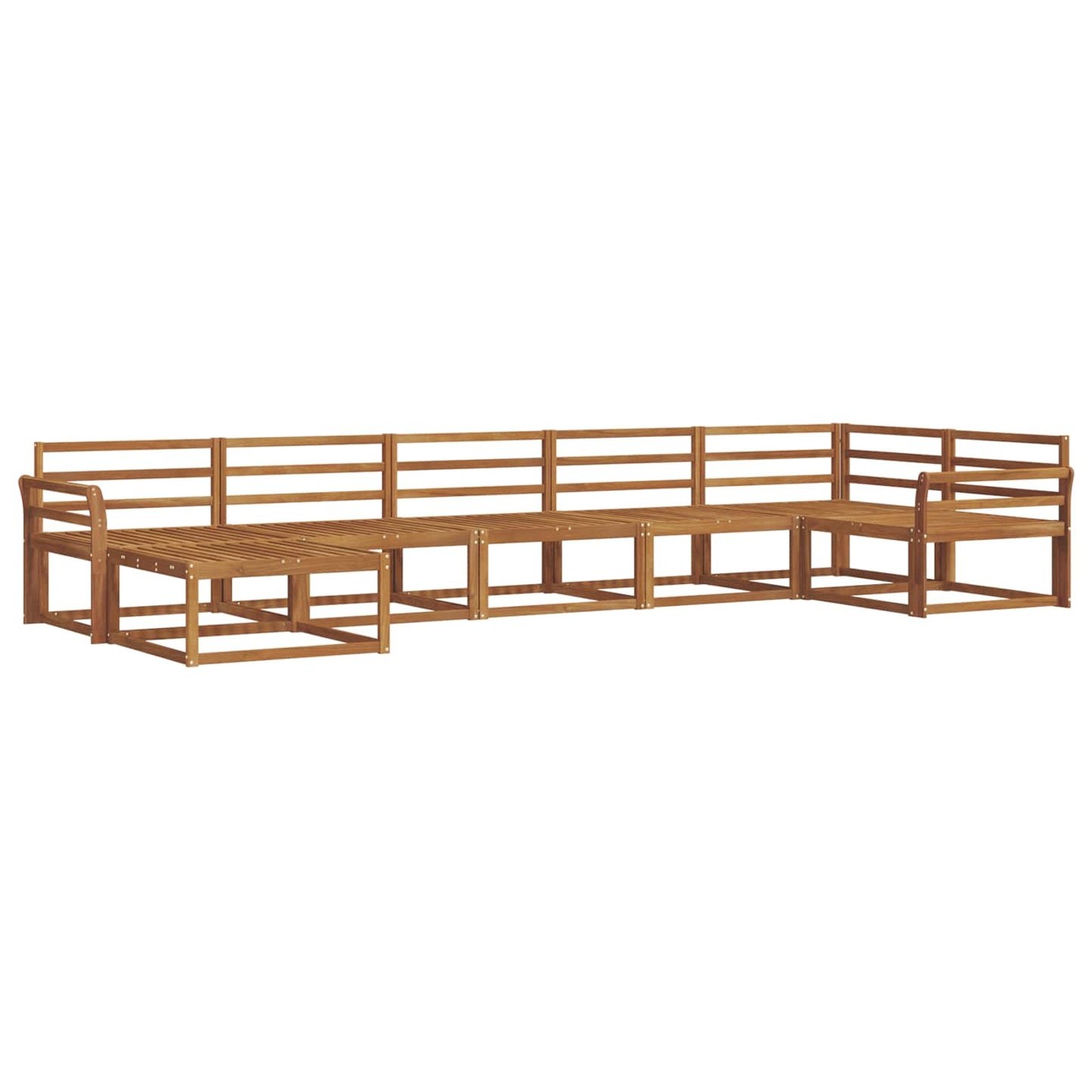 Set di divani da esterno 7 pcs Naturale | homemem39