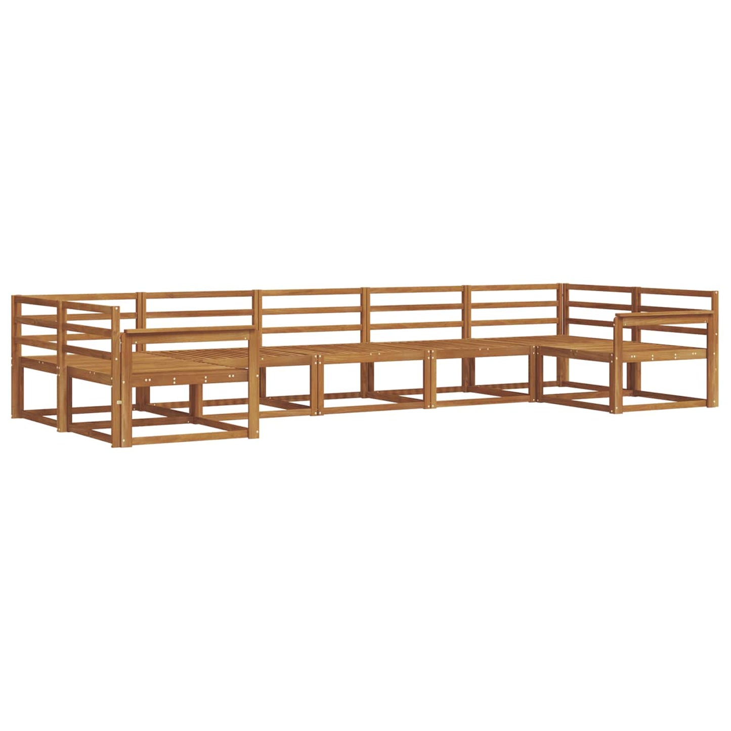 Set di divani da esterno 7 pcs Naturale | homemem39