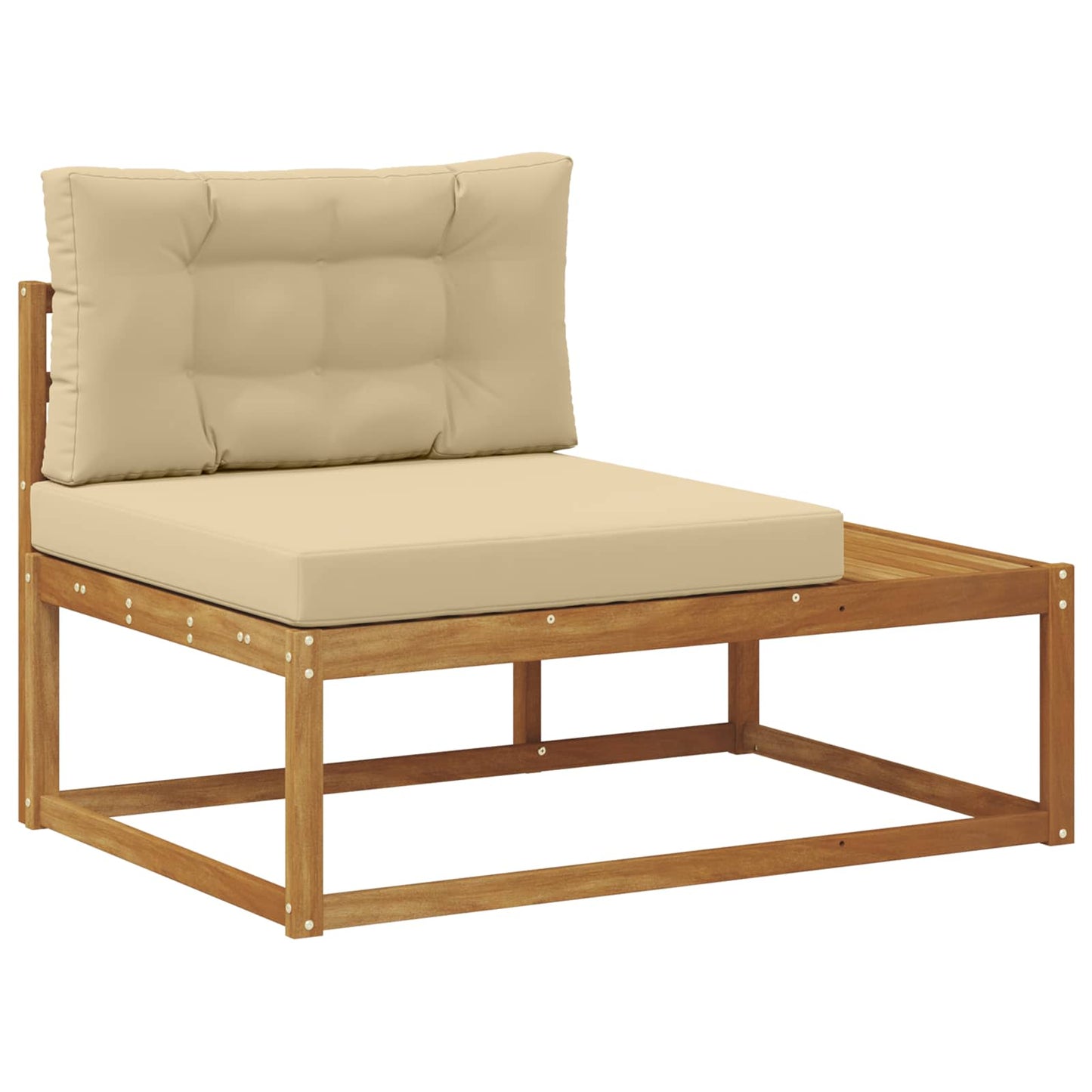 Set di divani da esterno con cuscino Naturale e Beige | homemem39