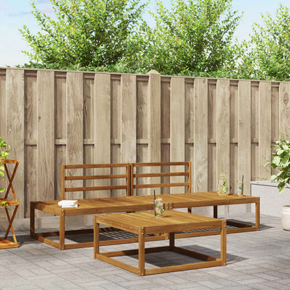 Set di divani da esterno Naturale Legno di Acacia Massello | homemem39