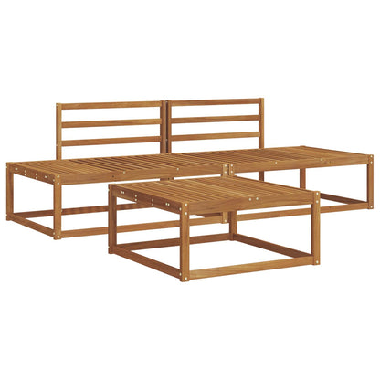 Set di divani da esterno Naturale Legno di Acacia Massello | homemem39