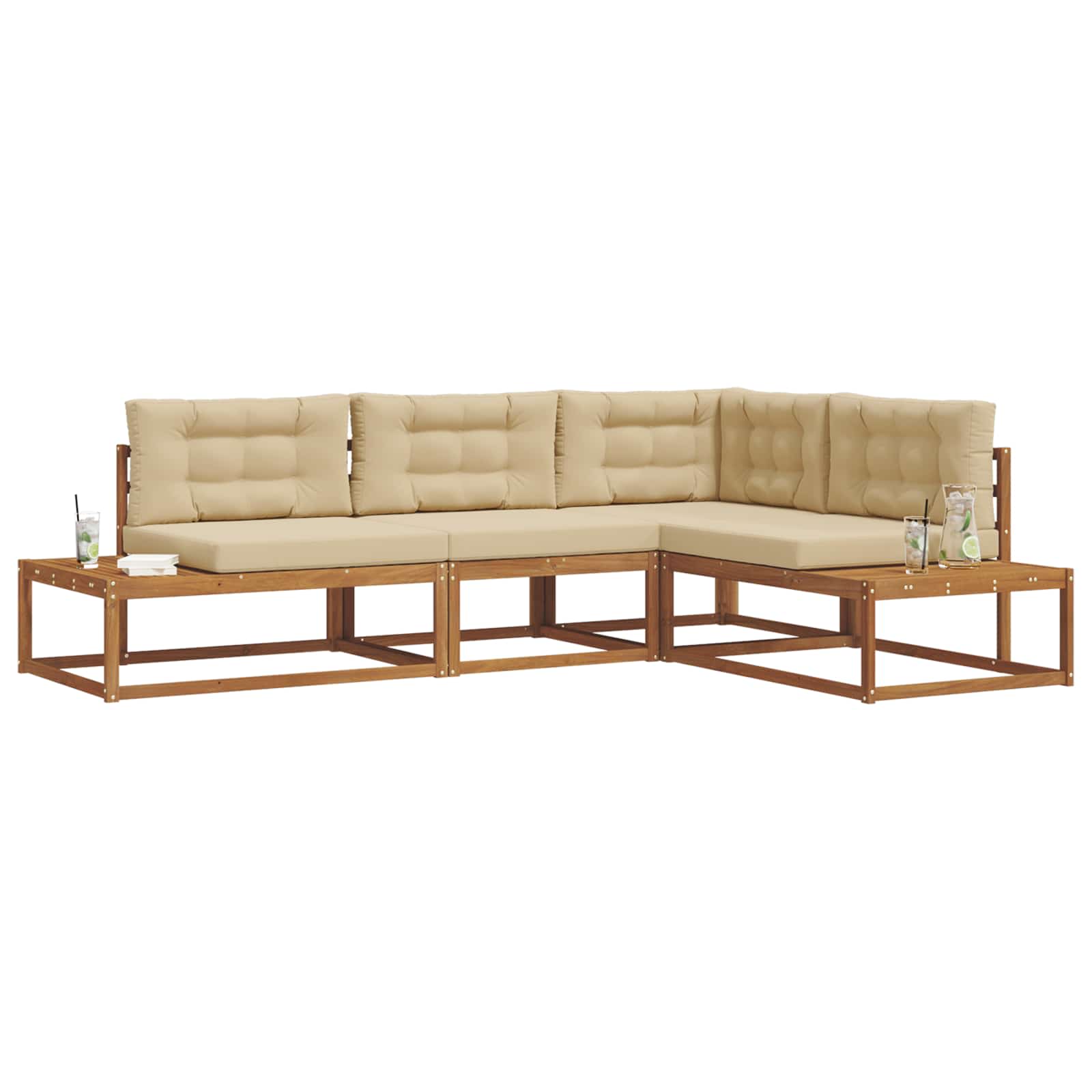 Set di divani da esterno Naturale e Beige | homemem39
