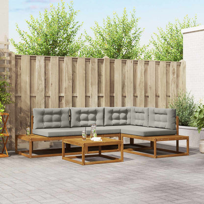 Set di divani da esterno Grigio Naturale e Chiaro | homemem39