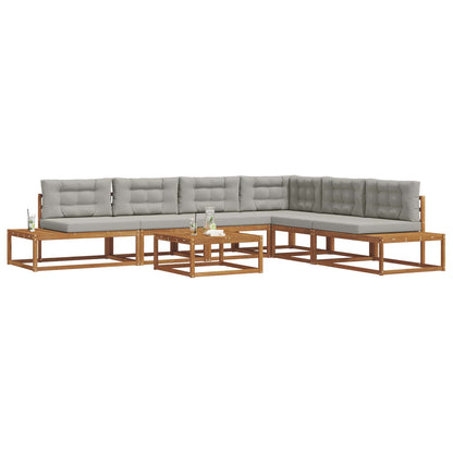 Set di divani da esterno Grigio Naturale e Chiaro | homemem39