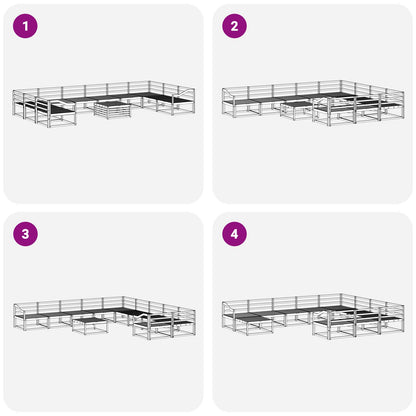 Set di divani da esterno 11 pcs Naturale | homemem39