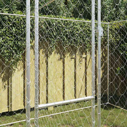 Gabbia per cani Argento 400 x 200 x 200 cm Acciaio zincato