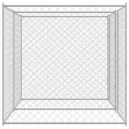Gabbia per cani Argento 400 x 200 x 200 cm Acciaio zincato