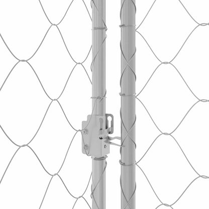 Gabbia per cani Argento 600 x 200 x 200 cm Acciaio zincato | homemem39