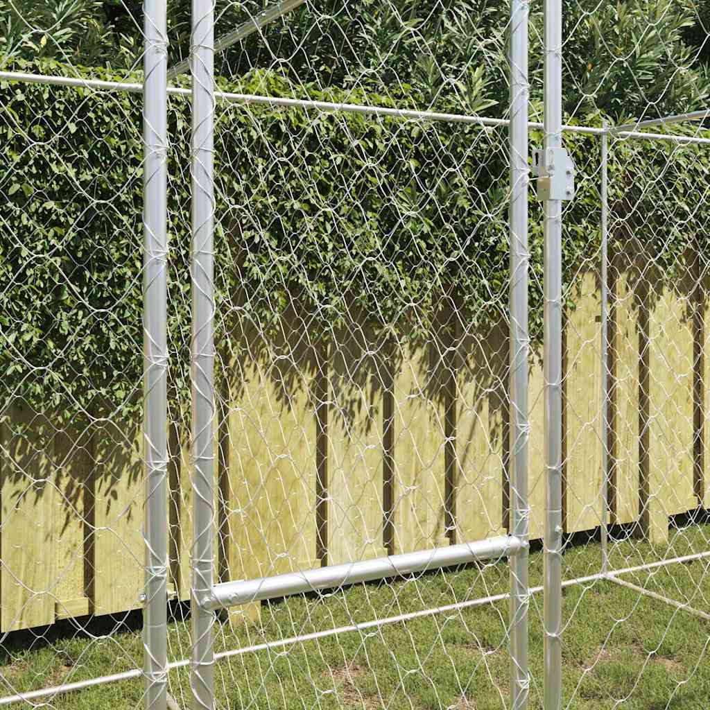 Gabbia per cani Argento 600 x 200 x 200 cm Acciaio zincato | homemem39