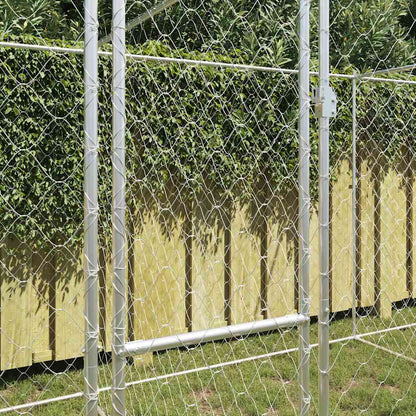 Gabbia per cani Argento 600 x 200 x 200 cm Acciaio zincato | homemem39