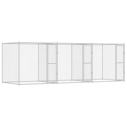 Gabbia per cani Argento 600 x 200 x 200 cm Acciaio zincato | homemem39
