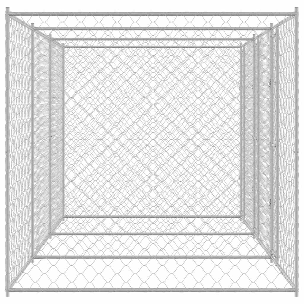 Gabbia per cani Argento 600 x 200 x 200 cm Acciaio zincato | homemem39
