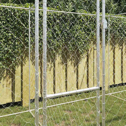 Gabbia per cani Argento 800 x 200 x 200 cm Acciaio zincato | homemem39