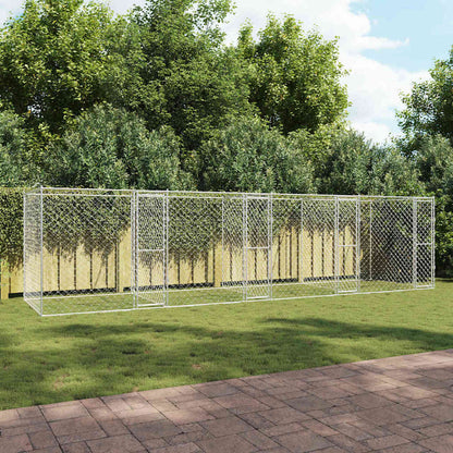 Gabbia per cani Argento 800 x 200 x 200 cm Acciaio zincato | homemem39