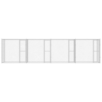 Gabbia per cani Argento 800 x 200 x 200 cm Acciaio zincato | homemem39