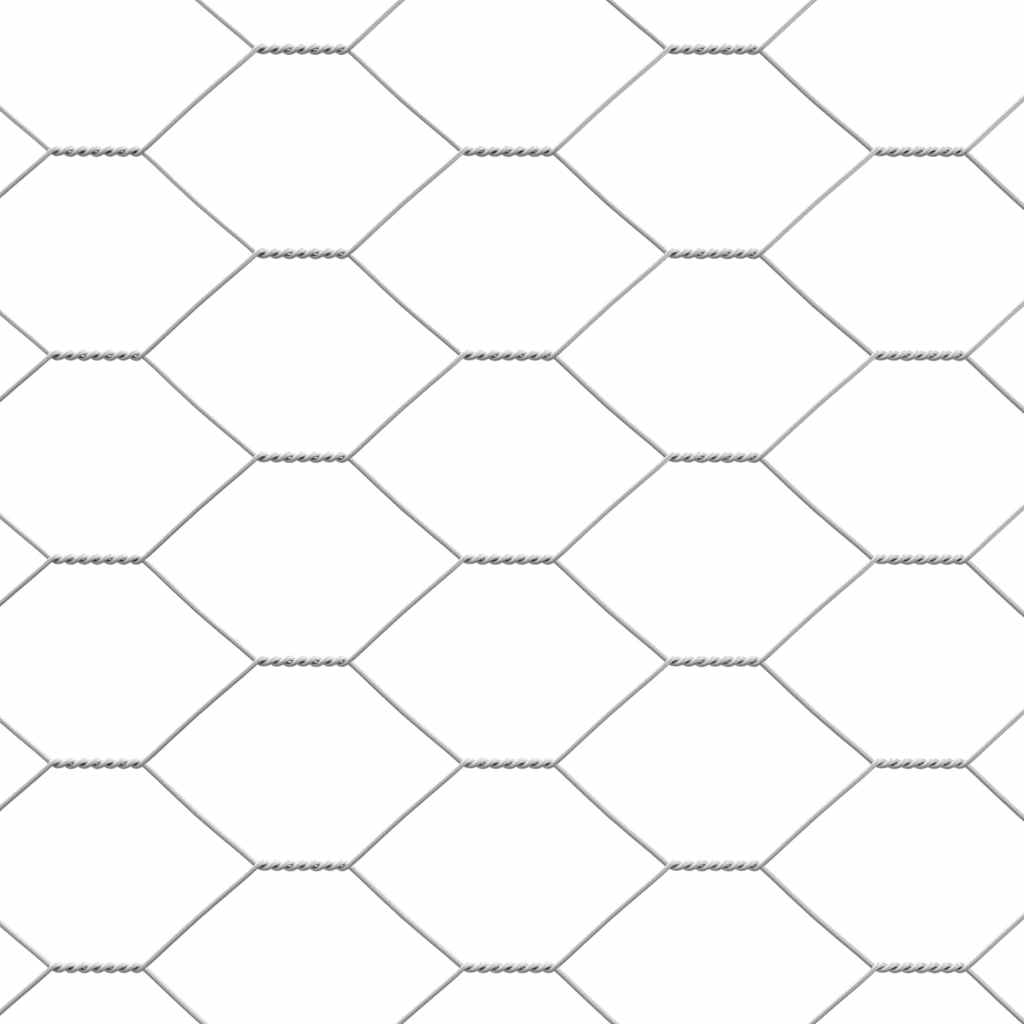 Gabbia per polli 4 pcs Argento 800 x 200 x 198,5 cm