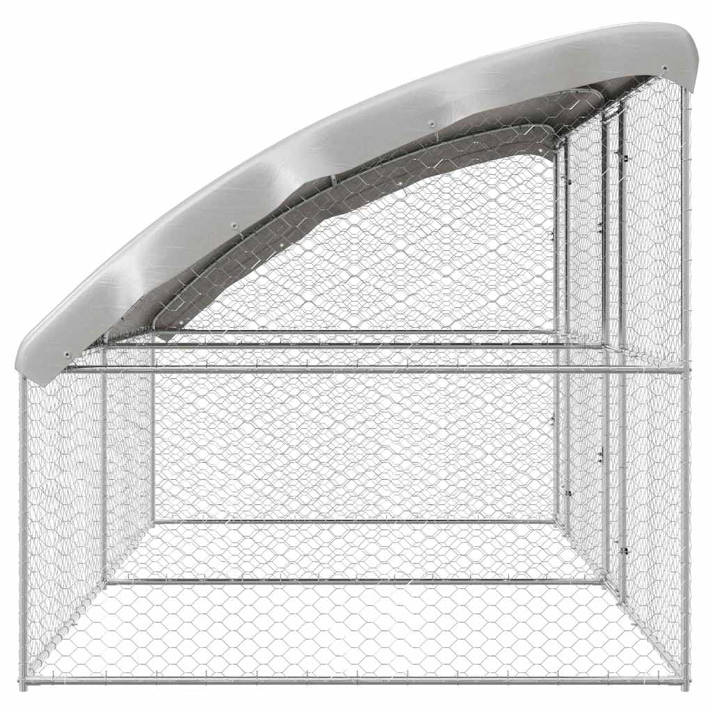 Cuccia per cani 2 pcs Argento 4 x 2 x 2 m Acciaio zincato