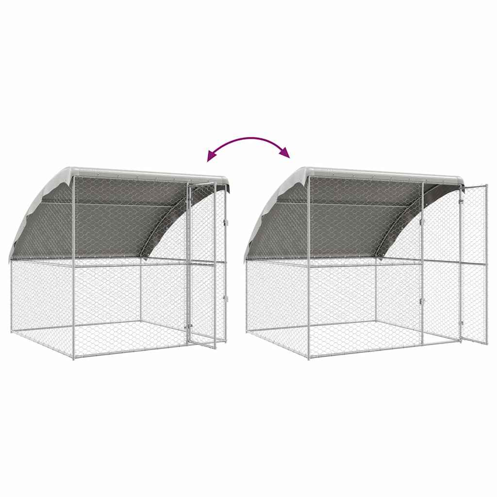 Cuccia per cani 4 pcs Argento 8 x 2 x 2 m Acciaio zincato | homemem39