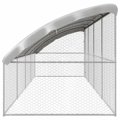 Cuccia per cani 4 pcs Argento 8 x 2 x 2 m Acciaio zincato