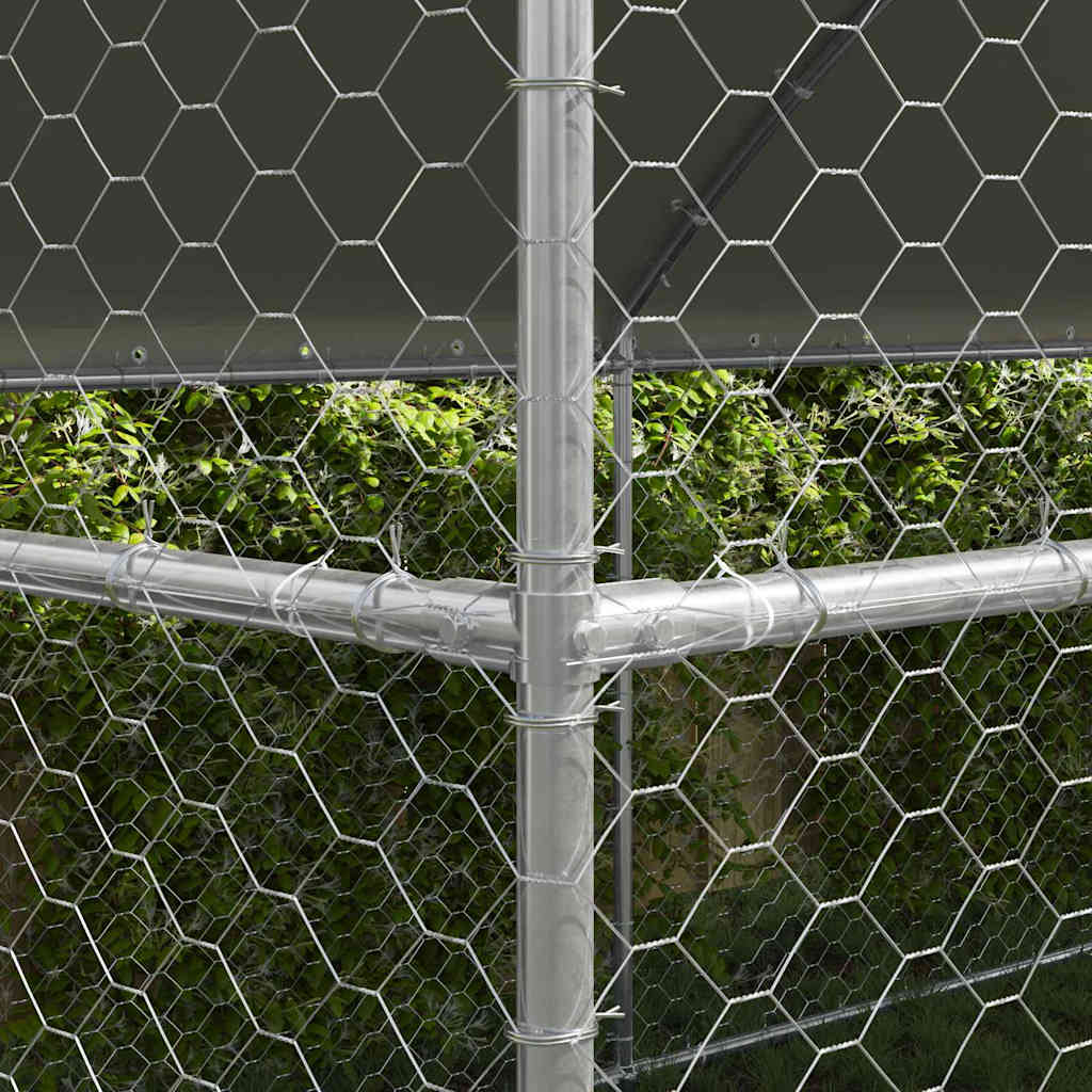 Cuccia per cani 3 pcs Argento 6 x 2 x 2 m Acciaio