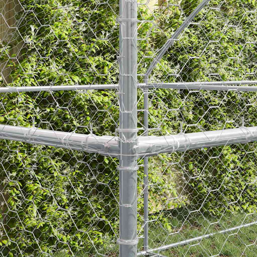 Cuccia per cani 2 pcs Argento 4 x 2 x 2 m Acciaio