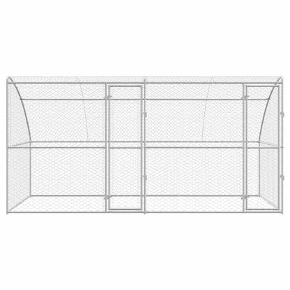 Cuccia per cani 2 pcs Argento 4 x 2 x 2 m Acciaio