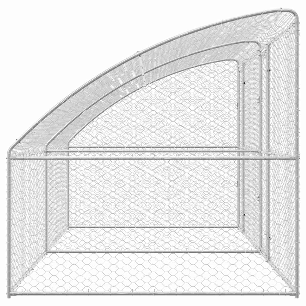 Cuccia per cani 2 pcs Argento 4 x 2 x 2 m Acciaio