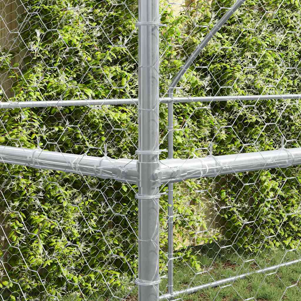 Cuccia per cani 2 pcs Argento 4 x 2 x 2 m Acciaio