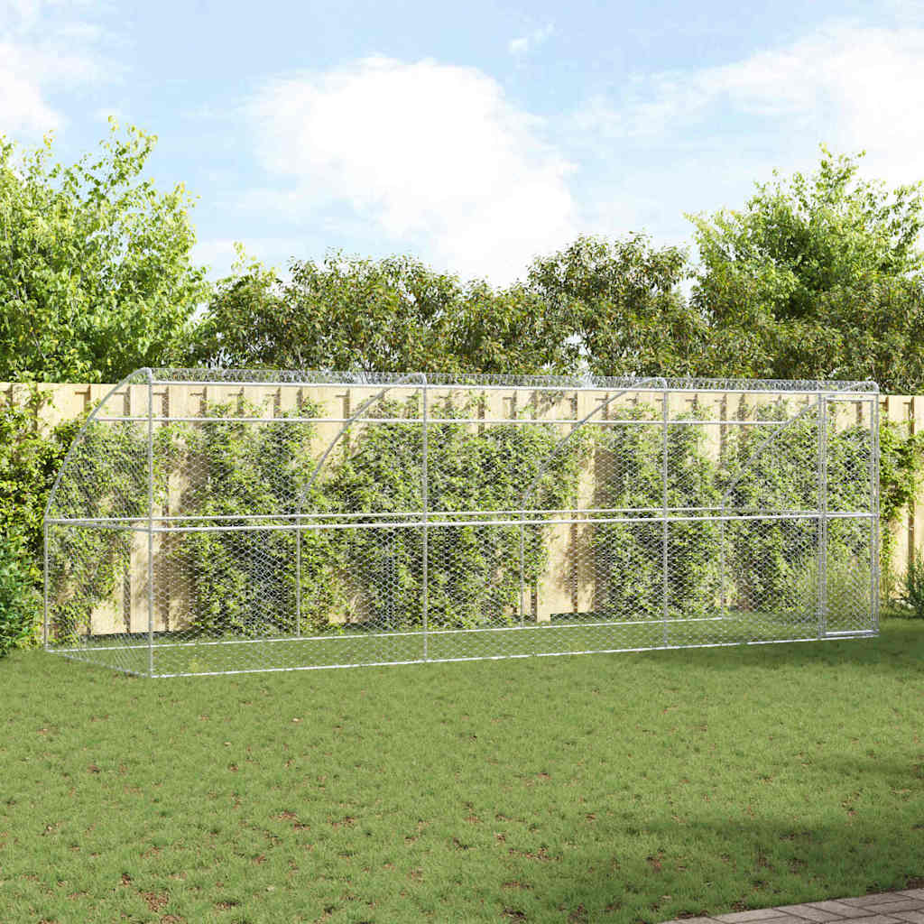 Cuccia per cani 3 pcs Argento 6 x 2 x 2 m Acciaio