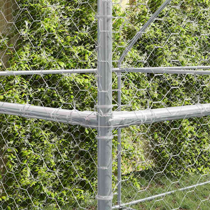 Cuccia per cani 3 pcs Argento 6 x 2 x 2 m Acciaio