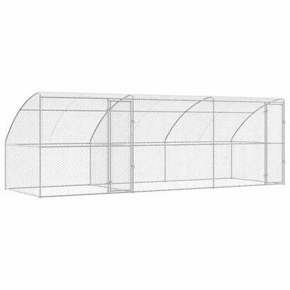 Cuccia per cani 3 pcs Argento 6 x 2 x 2 m Acciaio zincato | homemem39