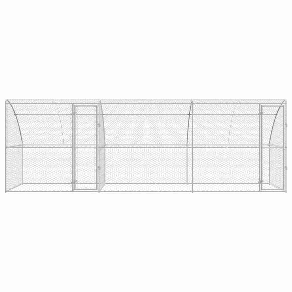 Cuccia per cani 3 pcs Argento 6 x 2 x 2 m Acciaio zincato | homemem39