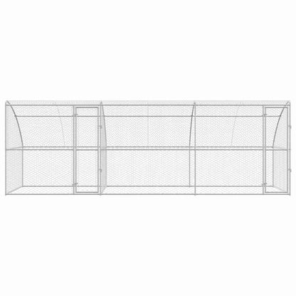 Cuccia per cani 3 pcs Argento 6 x 2 x 2 m Acciaio zincato | homemem39