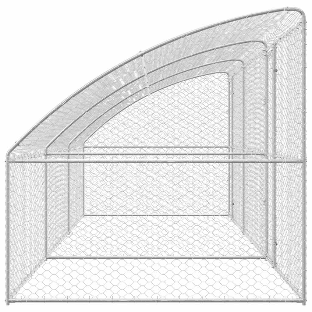 Cuccia per cani 3 pcs Argento 6 x 2 x 2 m Acciaio zincato | homemem39