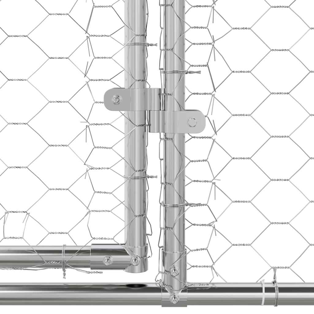Cuccia per cani 4 pcs Argento 8 x 2 x 2 m Acciaio zincato | homemem39