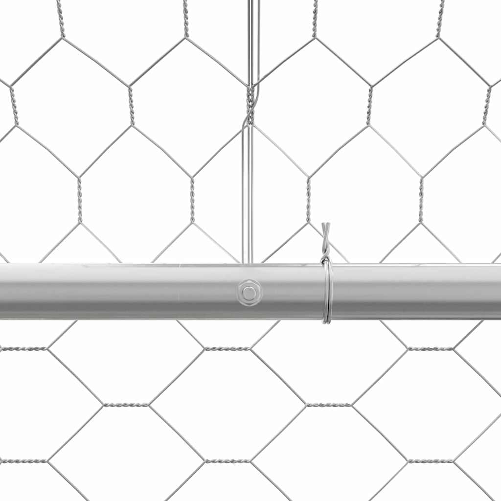 Cuccia per cani 4 pcs Argento 8 x 2 x 2 m Acciaio